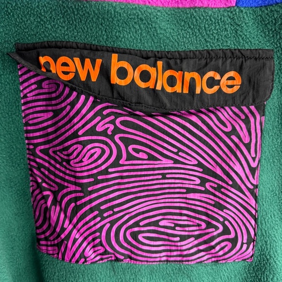 New Balance Salehe Bembury Yurt Fleece Pullover Jacket Nightwatch Green Size XL - Picture 6 of 10